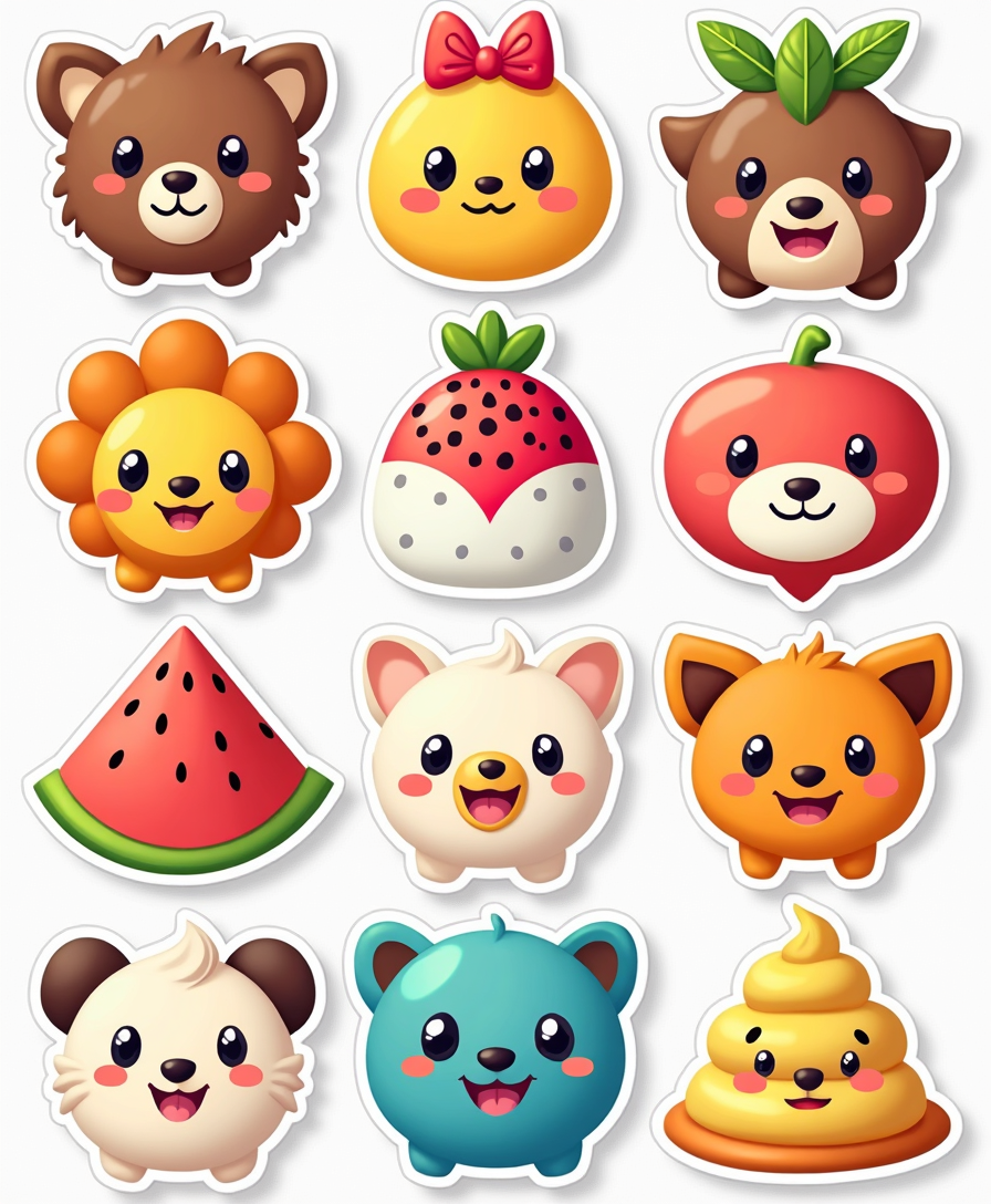 Kids Stickers - Sheet v16
